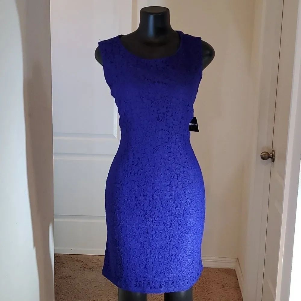 BRAND NEW CLAIBORNE ROUND NECKLINE SLEEVELESS DRESS - Picture 4 of 16